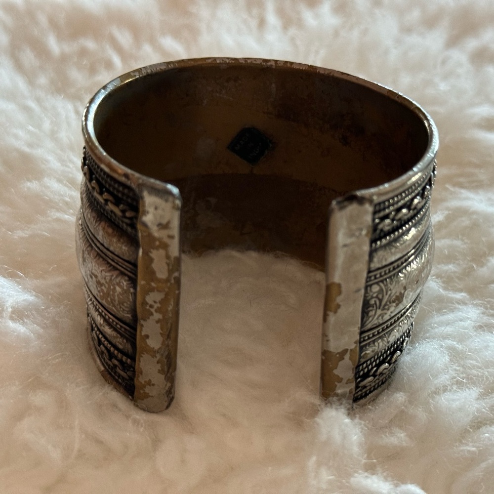 Vintage Silver Plated Cuff bracelet - Picture 4 of 4